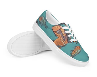 Men’s colorful fish canvas shoes