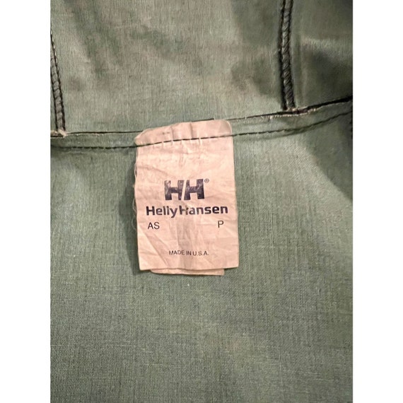 HELLY HANSEN Coat Green Vintage 1980s Waterproof … - image 10