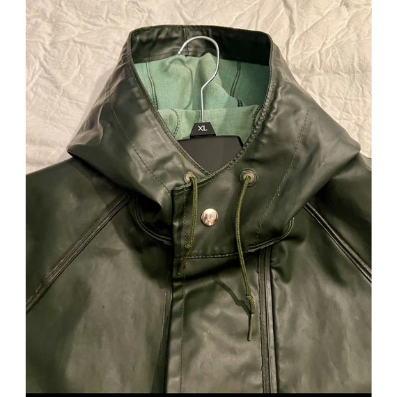 HELLY HANSEN Coat Green Vintage 1980s Waterproof … - image 7