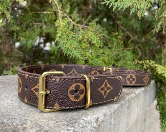 Handmade Dog Collar. Dog Collar and Leash Set. With Leash. Leash Set. Luxury Dog Collar.