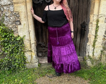 Maleficent Velvet Skirt