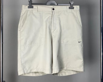 Nike 2000s Beige Chino Sportswear Shorts · Nike Golf Oversized Shorts · Vintage Nike Golf Shorts · Thfisted Clothing · 90s Nostalgia · Retro