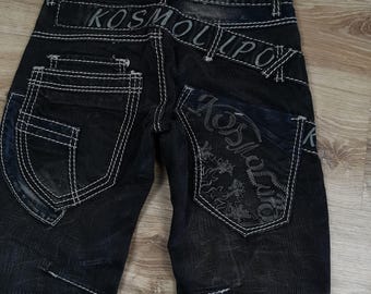 Y2K 29 Size Kosmo Lupo Opium Affliction Multipocket Japanese Black