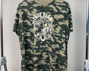 True Religion Y2K Hypebeast Camo Shirt · Japanese Streetwear T Shirt · True Religion Big Logo Shirt · 2000s Vintage Tee · Oversized Tshirt ·