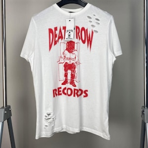 DR Records T-Shirt Featuring Tupac, Snoop, Dre, and Suge Knight · Distressed Hip-Hop T-Shirt · 2Pac, Makaveli, Rap Clothing · Death Row Tee