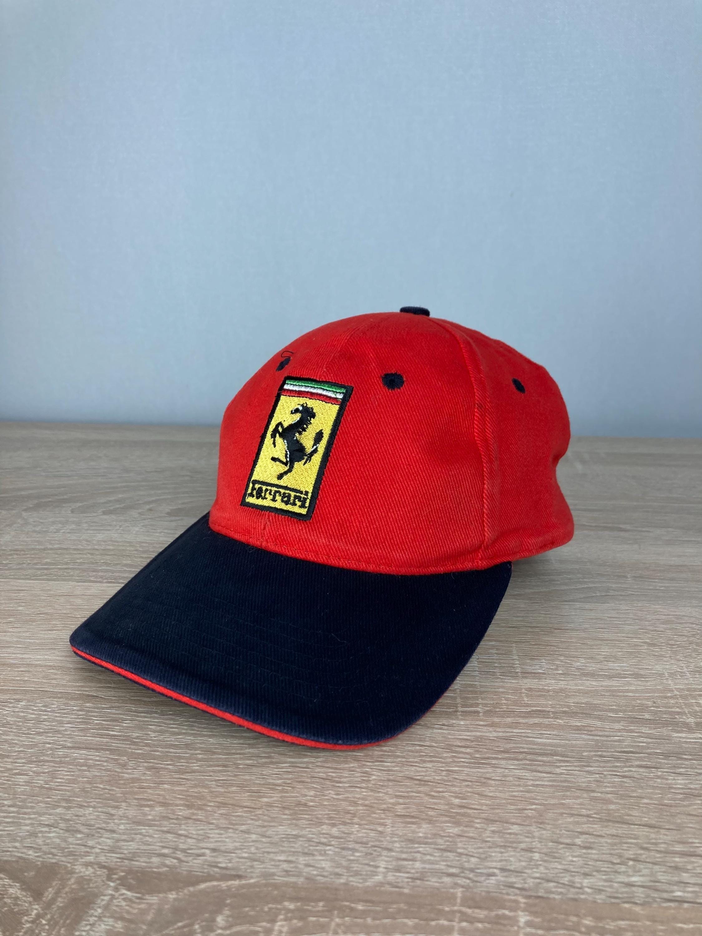 Casquette Vintage Ferrari Pour Homme - Taille Unique - Rouge - Très Bon état Occasion