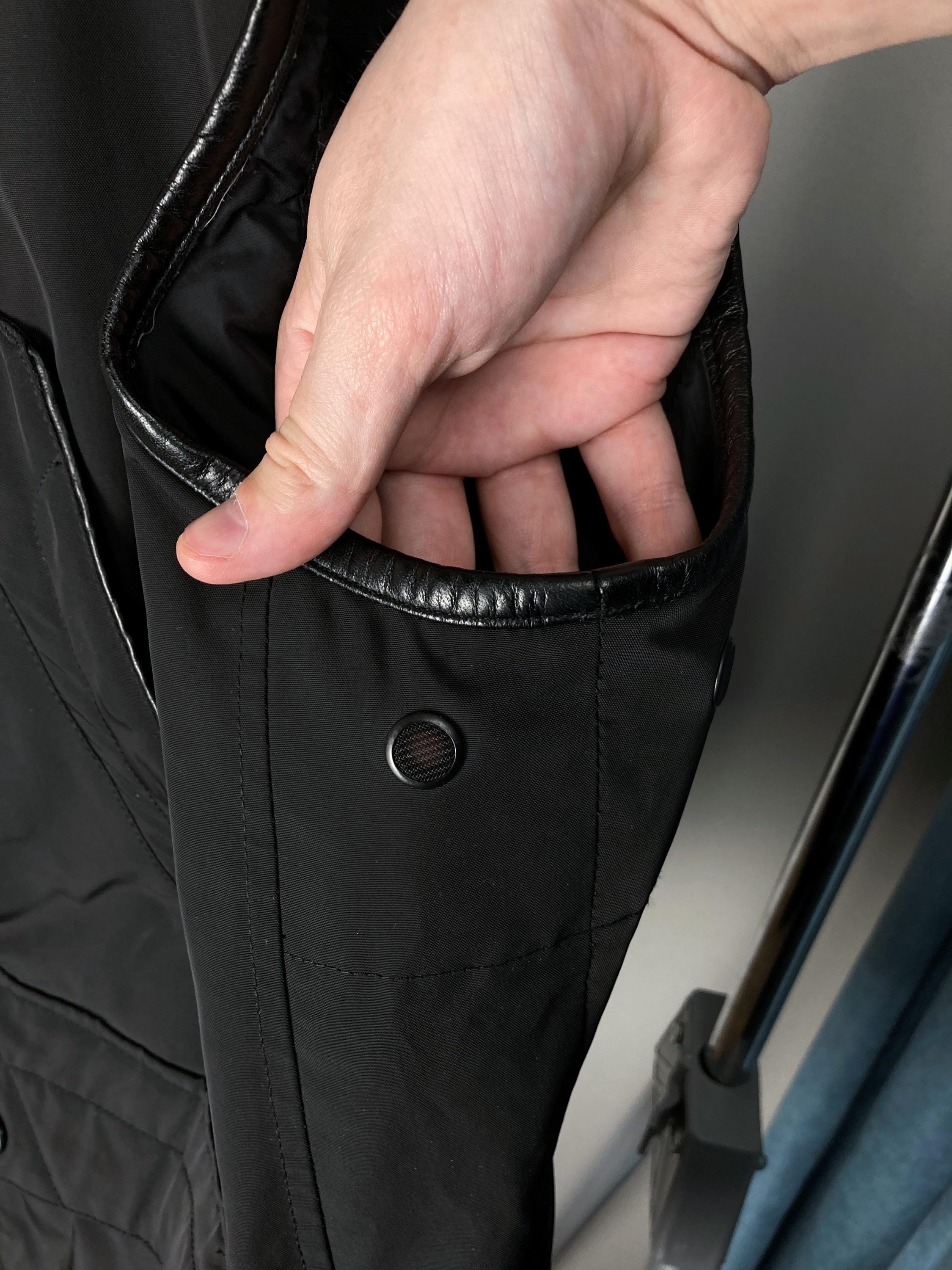 RALPH LAUREN Black Label Poly Oxford Leather Vest Waistcoat Luxury