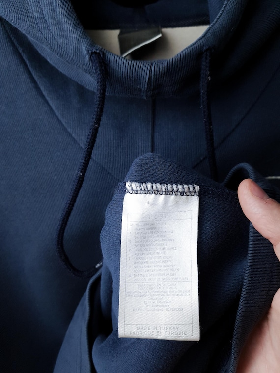 Nike Ninja High Neck Blue Japanese Outdoor Style Hoodie Y2K Hype 