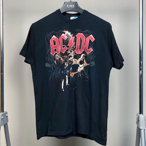 ACDC 2009 Black Ice Rock Band World Tour Tshirt · ACDC Promo Your Graphic Shirt · Band Tshirt · Thrifted Clothing · Black Ice Album · 2000s