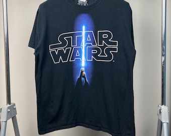 Star Wars 2000s USA Vintage Graphic Tshirt · Star Wars Anakin Luke Skywalker Promo Graphic Tee · Movie Graphic Print Merch · Jedi T Shirt ·