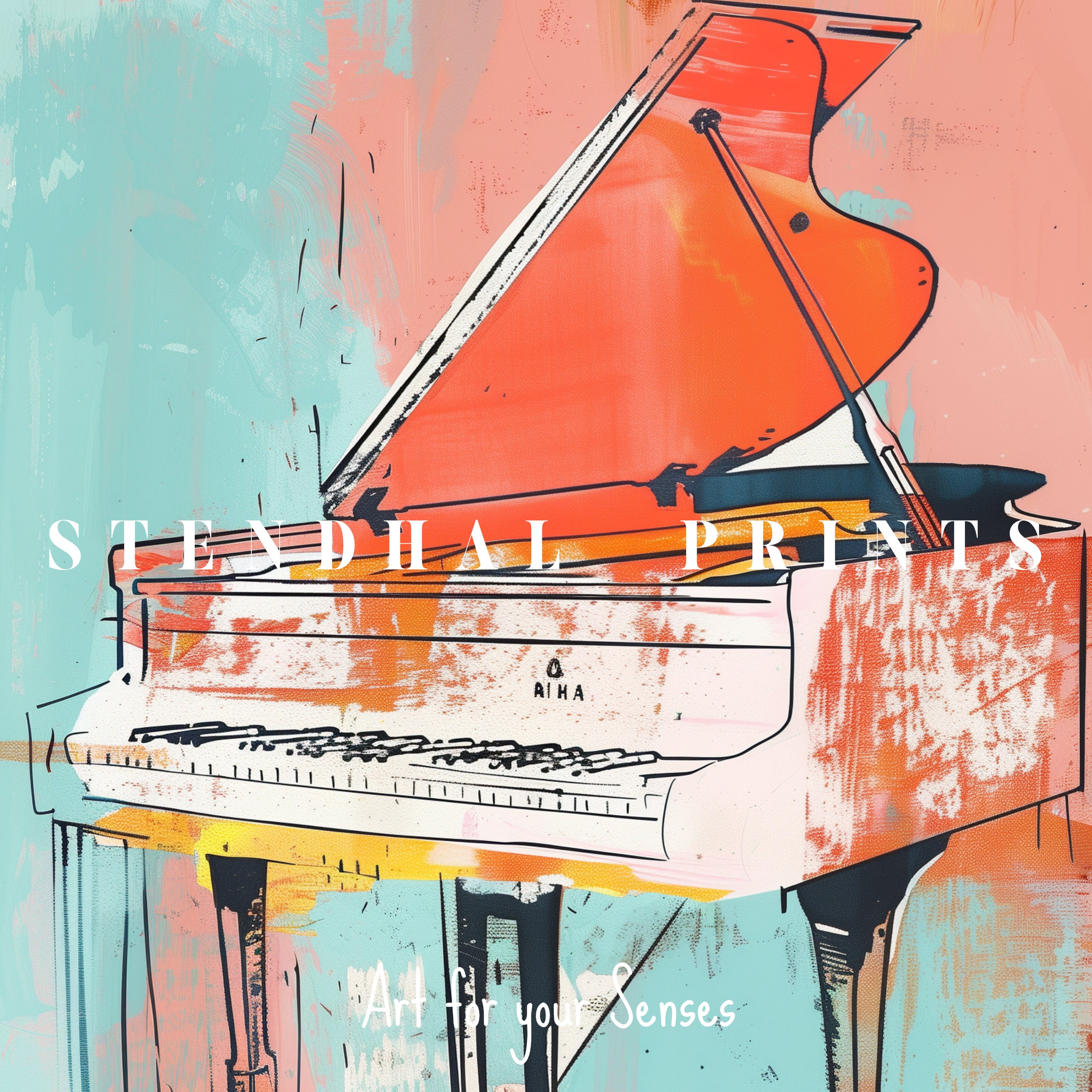 Abstract Piano Digital Art | 