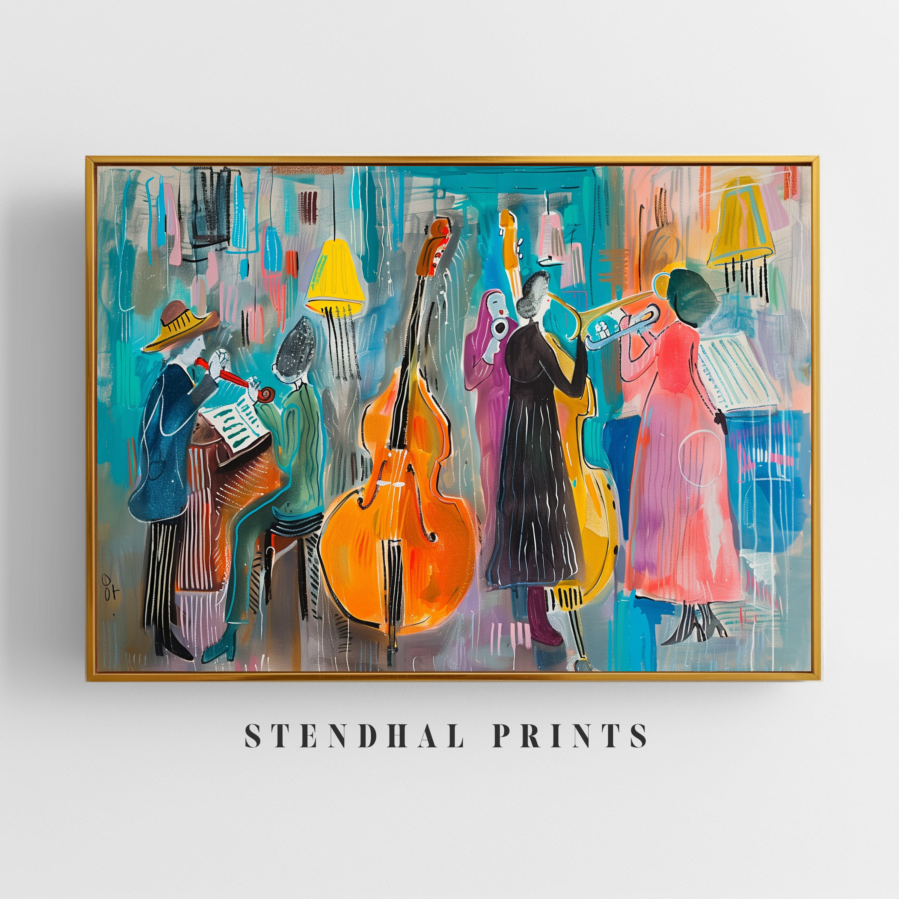 Jazz ART JAZZ 絵画 9, ArtMajeur | Lamonerieによって Bernard 絵画 絵画