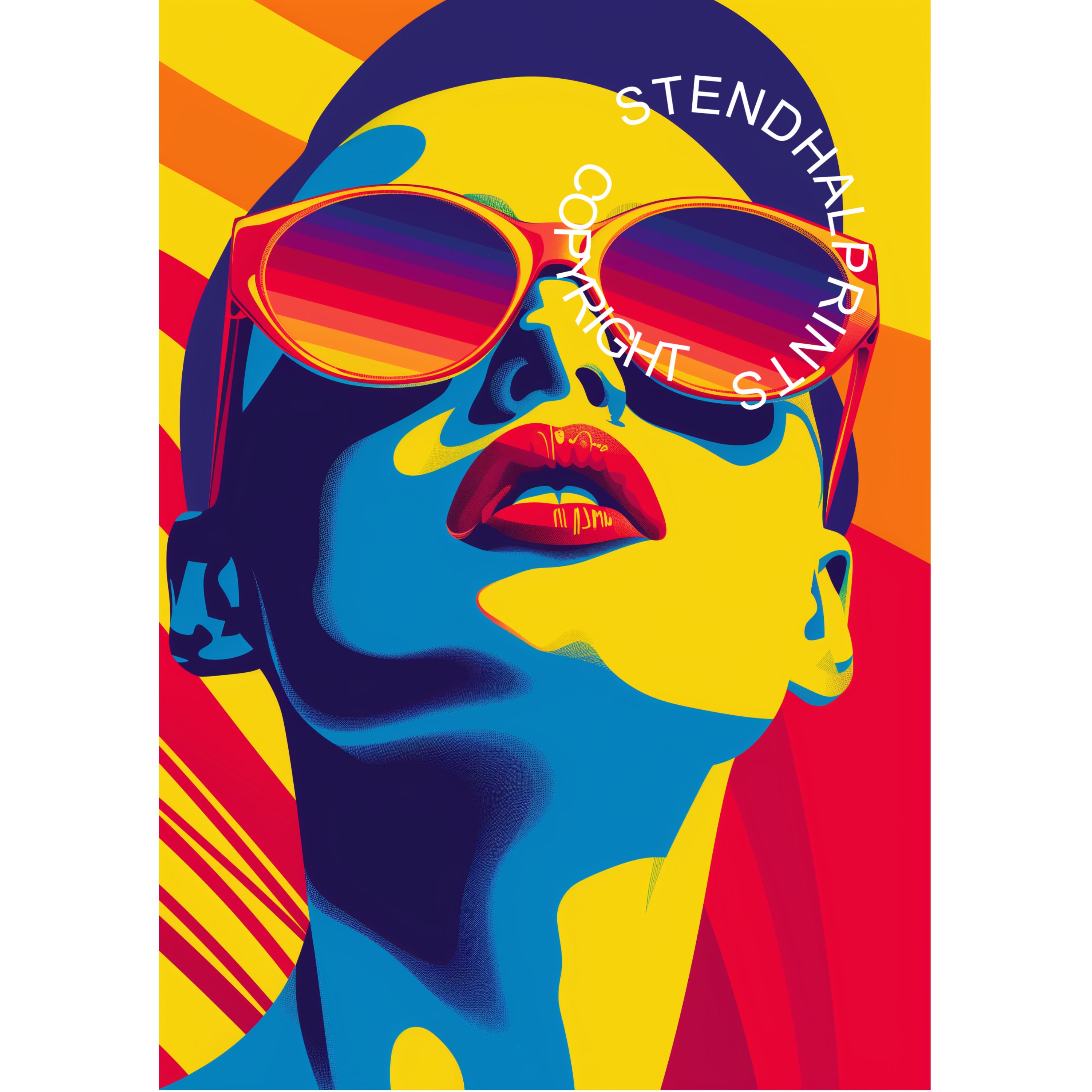 Vibrant Retro Style Print | 