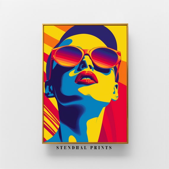 Vibrant Retro Style Print | 