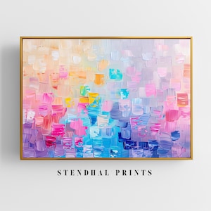 Vibrant Color Symphony Abstract Art Print | Colorful Wall Art | Modern Home Decor | Digital Download | Contemporary Abstract Painting