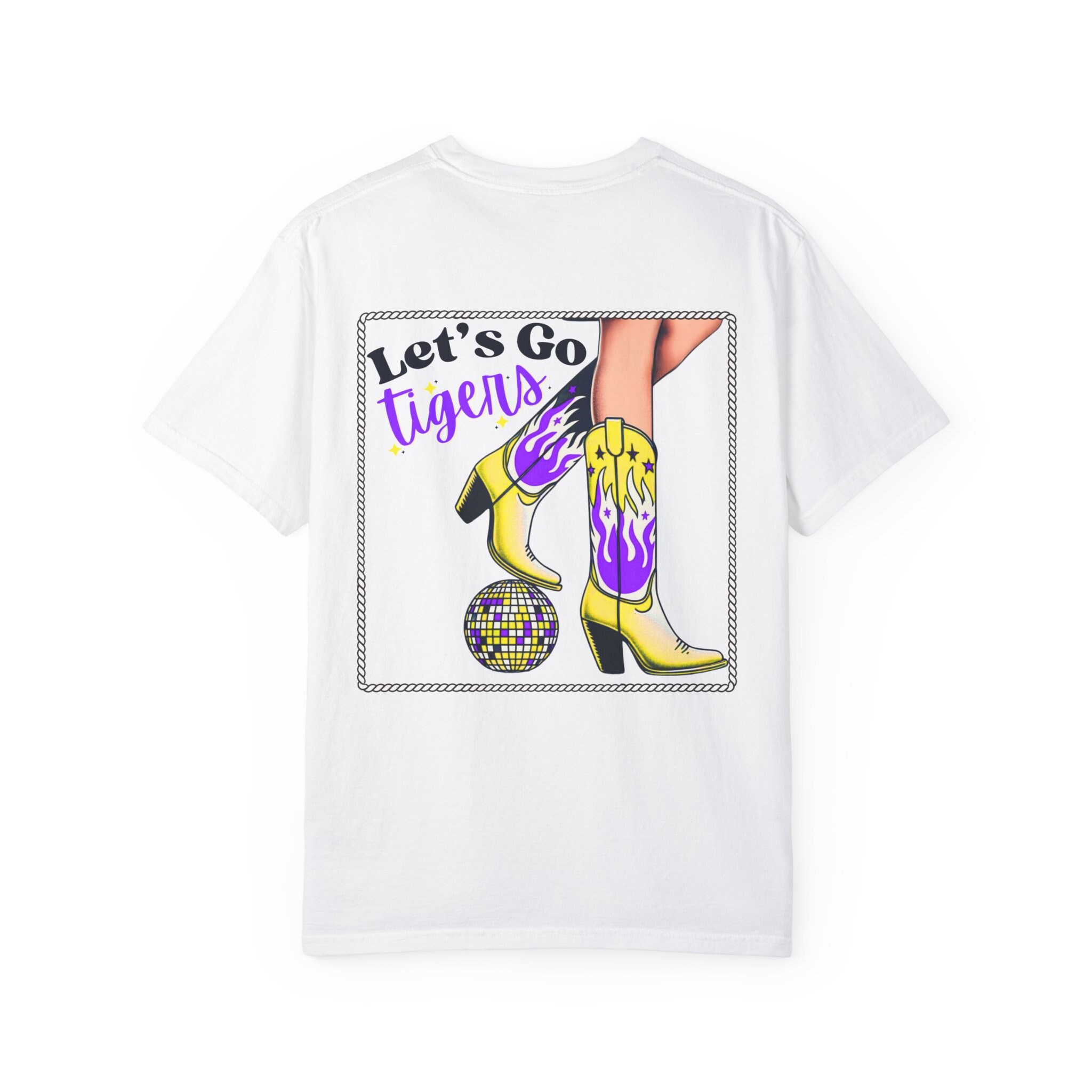 Let’s Go Tigers Comfort Colors T-Shirt - Louisiana Game Day Tee - Baton Rouge Football Fan Shirt