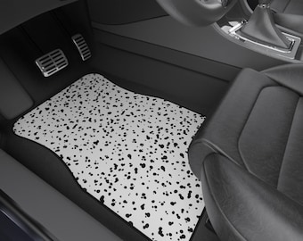 Spotted Dalmatian Car Accessories Set: Sunshade, Coasters & Mats
