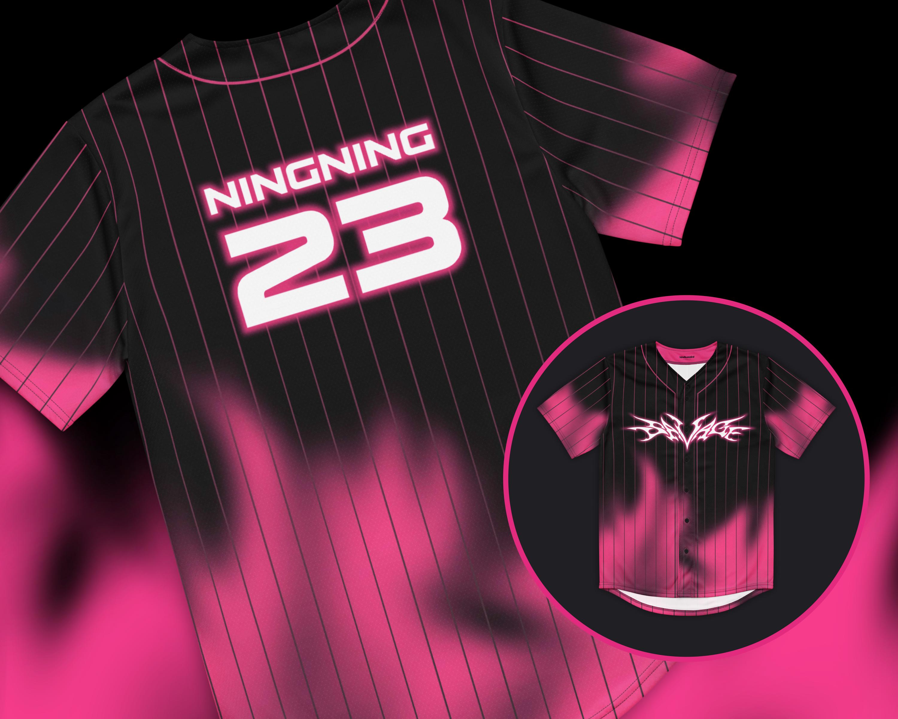 aespa BASEBALL UNIFORM ニンニンユニフォーム aespa エスパ ベースボールシャツ ningning ニンニン 22