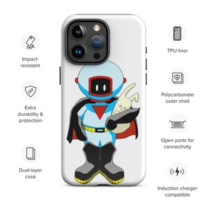 Mi yo de 8 años y mi conejito - Funda resistente para iPhone®