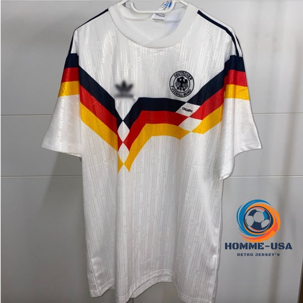 Retro Deutschland WM 1988-1990 Trikot - Vintage Fußball Trikot - Germany WM Legendäres Hemd - Deutschland Trikot