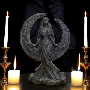 Nyx Statue Nyx Göttin der Nacht Statue Göttin Nyx Griechische Göttin Statue Griechische Mythologie Selene Göttin Antike griechische Altar Nyx Griechische Kunst