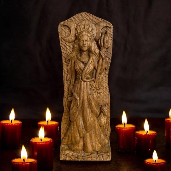 Hecate Statue Hekate Goddess Hecate Goddess of Magic Hecate Magic Witch Goddess Hekate Statue Hecate Greek Goddess of Witchcraft Necromancy