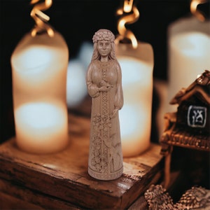 Lelya Goddess Lelya Slavic Statue Slavic Pagan Goddess Statue Slavic Panteon Goddess of Spring Slavic Mythology Slavic Paganism Wood Carving