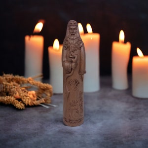 Chernobog Figurine Slavic Gods Slavic God Statue Pagan Statue Slavic Pagan Altar Slavic Paganism Statue Hand Carved Wooden Slavic Pantheon