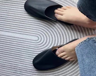 Women Leather Slippers丨Sheepskin Slippers丨Handemade Slippers丨Soft Leather Slipper丨Moroccan Slippers丨Babouche丨Women Driving Shoes