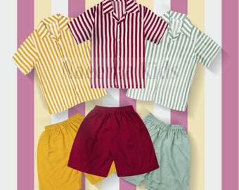 Top y pantalón para bebe algodon, primer conjunto bebe rock, kleiderset, conjunto de ropa, shorts de playa niño, conjunto corto bebe verano, bebe verano