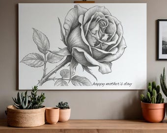 Celebra el vínculo inquebrantable: Arte de la rosa oculta entre madre e hijo