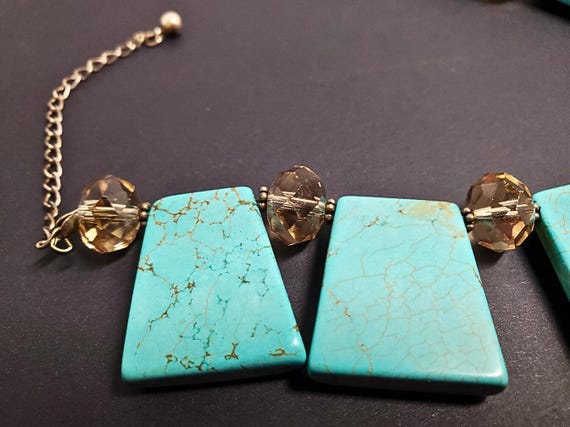 Vintage Donna Dressler Signed 925 Sterling Turquo… - image 7