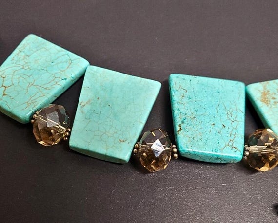 Vintage Donna Dressler Signed 925 Sterling Turquo… - image 4