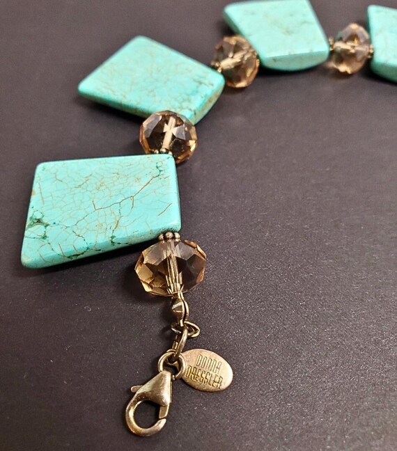 Vintage Donna Dressler Signed 925 Sterling Turquo… - image 6