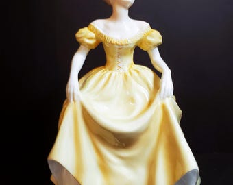 Vintage Coalport Ladies of Fashion "Emily" Hand Painted Bone China Figurine