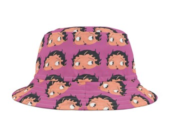 Black Betty Boop Bucket Hat: Personalized Vintage Style - Etsy display picture 1