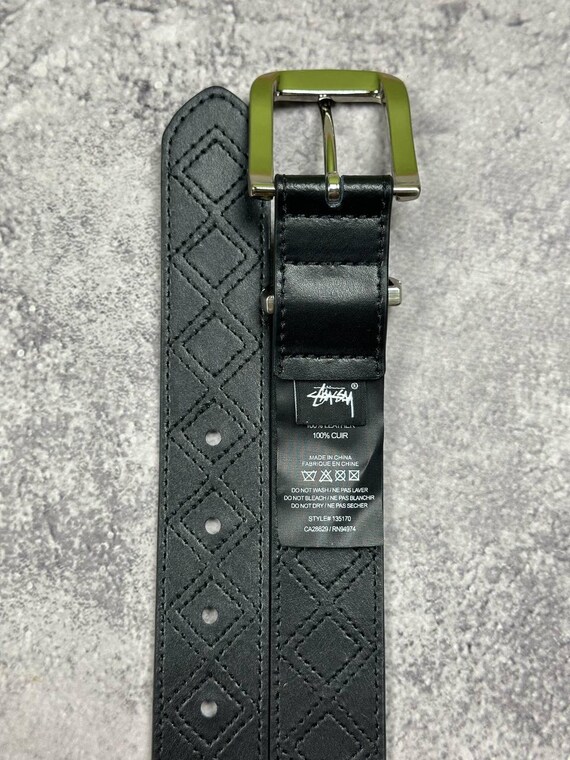 Винтажный кожаный ремень Stüssy Y2K Argyle Stitch - Etsy Винтажный кожаный ремень Stüssy Y2K Argyle Stitch - Etsy