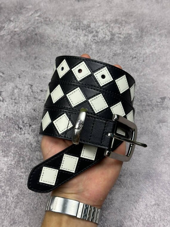 Винтажный кожаный ремень Stüssy Y2K Argyle Stitch - Etsy Винтажный кожаный ремень Stüssy Y2K Argyle Stitch - Etsy