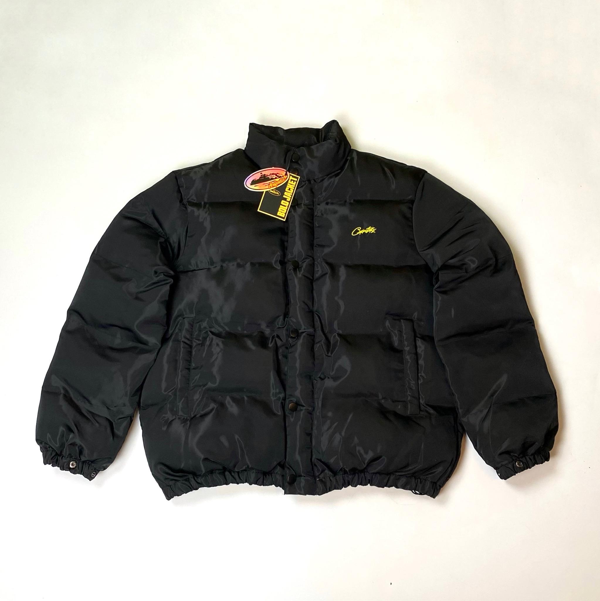 Corteiz Bolo Puffa Puffer Jacket Black Men