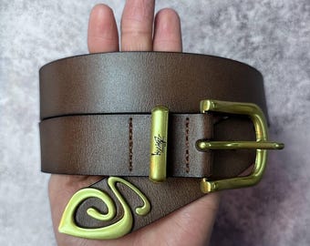 Винтажный черный кожаный ремень Stussy, размер L/XL, тату в виде бульдога с шипами Y2K sk8 streetwear dc bb Simon Diesel Вивьен Вествуд