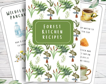 Forest Kitchen Recipe Cards | Educational Learning Resources | Montessori Materials|Summer Activities | Forest School | Imagination | Fun