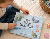 Ocean Busy Book Printable | Montessori Toddler Binder Activity | Velcro Learning Binder | Dry Erase Preschool Activity