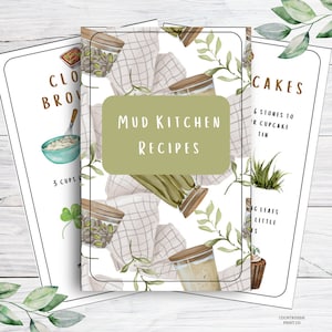 Printable Mud Kitchen Recipe Cards | Educational Learning Resources | Montessori Materials|Summer Activities | Forest School | Imagination |