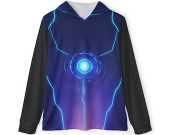 Sweat à capuche d'échauffement sportif pour homme (AOP)