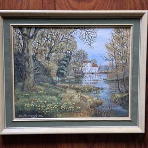 Vintage original oil on board by renowned artist John Munnings. W 12" x H 10".