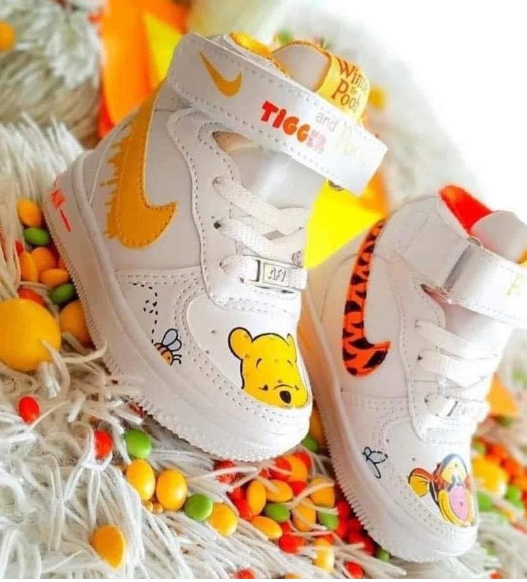 pooh bear nikes