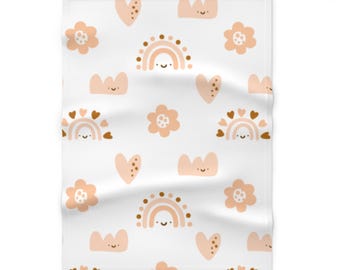 Happy | Soft Fleece Baby Blanket