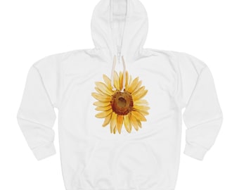 Felpa con cappuccio girasole/pullover