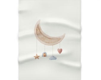 Moon | Soft Fleece Baby Blanket