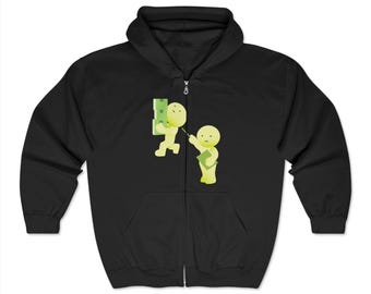 Smiski Full Zip Hoodie: Japanese Kawaii Inspired Sweatshirt